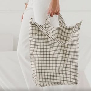BAGGU | Duck Bag | Natural Grid | NWT | Best Bag EVER!!! Carry everything tote!